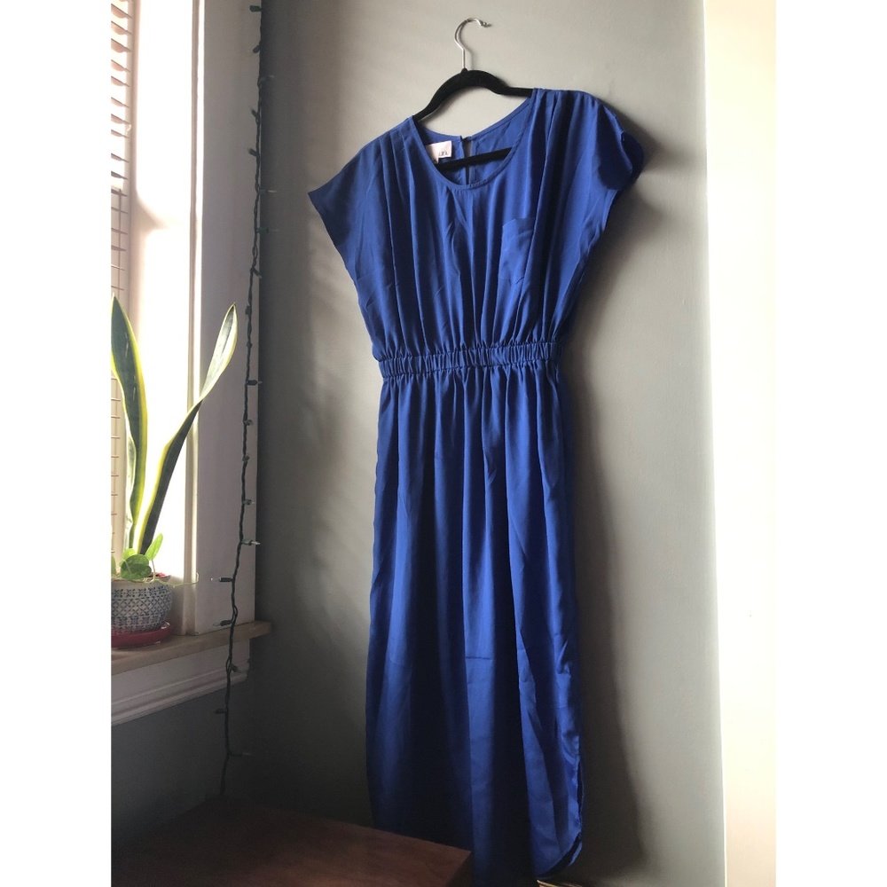 Cobalt Blue Midi Summer Dress